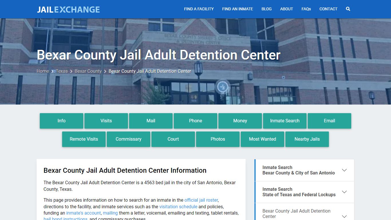 Bexar County Jail Adult Detention Center - Jail Exchange